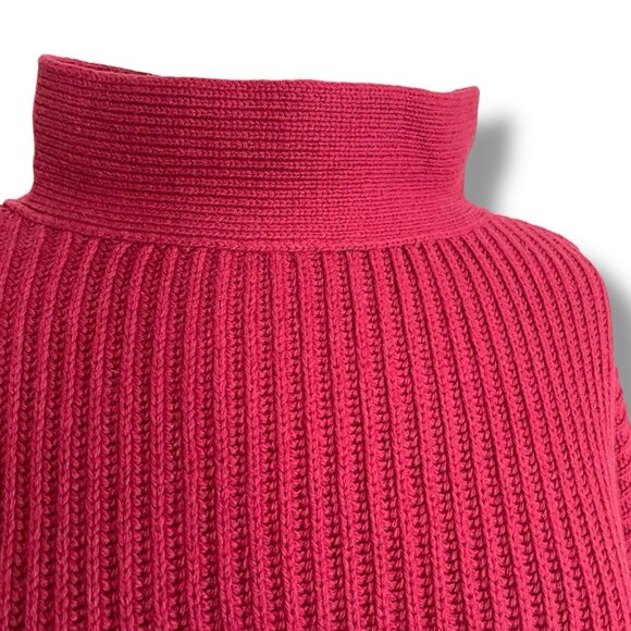 Eileen Fisher Womens Sweater Sz Small Red Organic Cotton Cashmere Minimalist - Picture 8 of 11